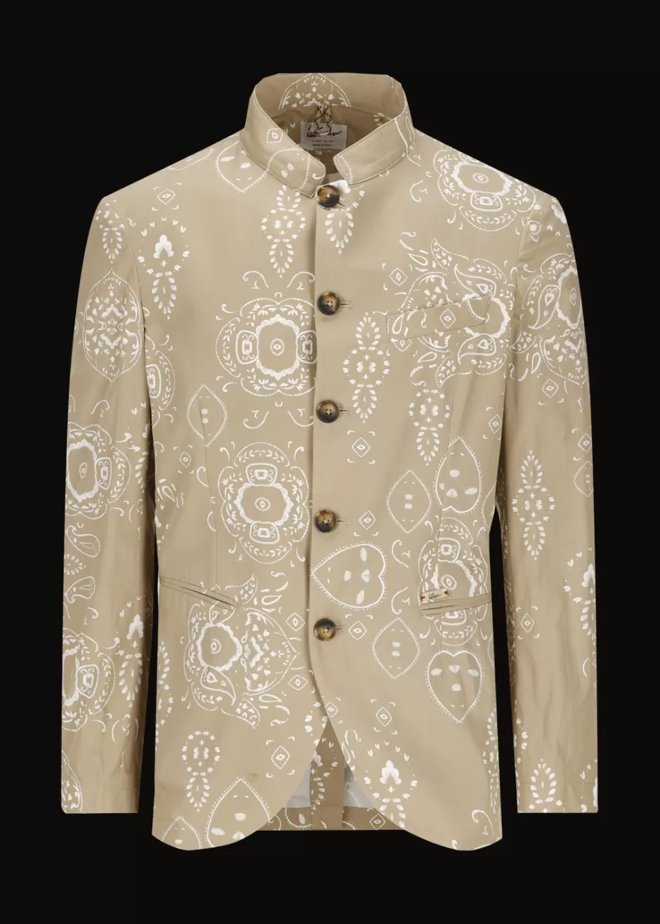 Blazer Mit Bandanaprint Lusandretto>Luis Trenker Store