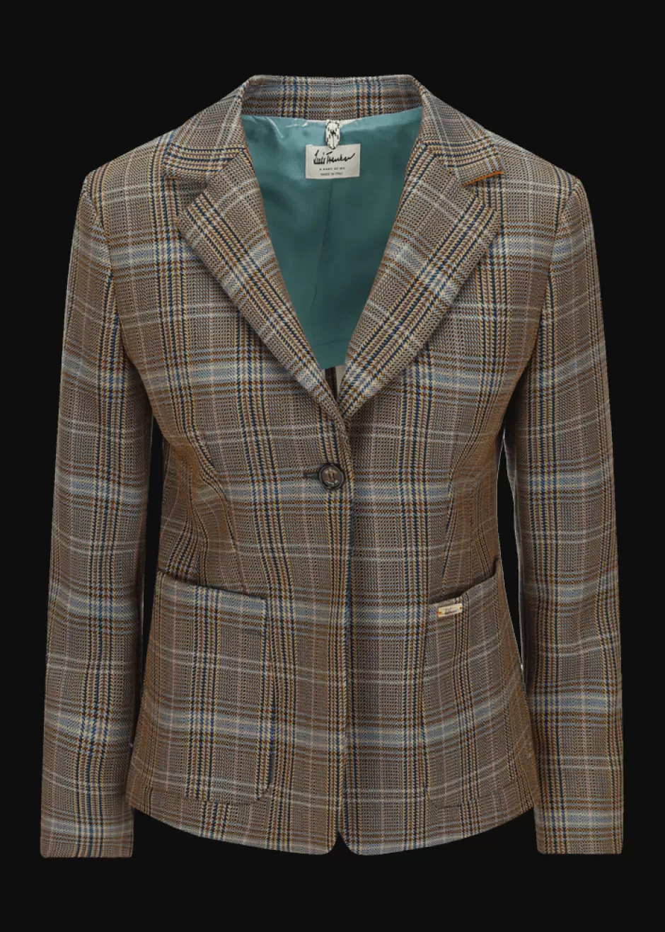 Blazer Mit Hahnentrittmuster Luramea>Luis Trenker Sale