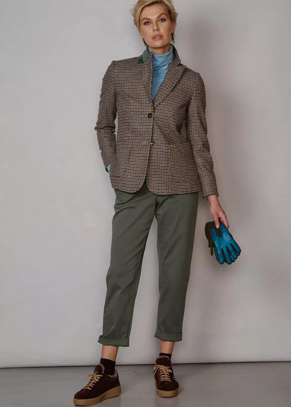 Blazer Mit Hahnentrittmuster Lurania>Luis Trenker Sale