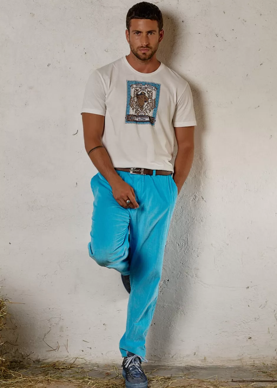 Chino-Hose Aus Feinem Cord Lubruneu>Luis Trenker Discount