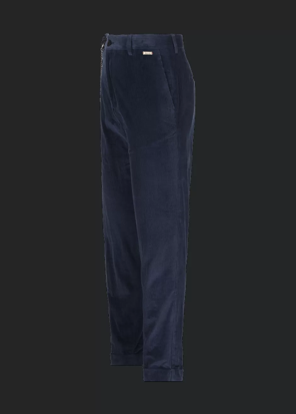 Chino-Hose Aus Feinem Cord Lubruneu>Luis Trenker Fashion