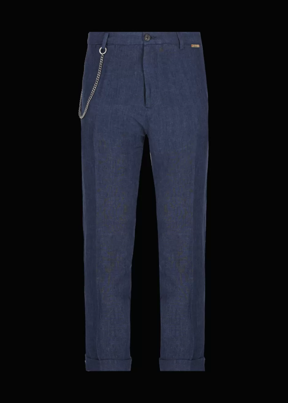 Chino-Hose Aus Reinem Leinen Lubruneu>Luis Trenker Hot