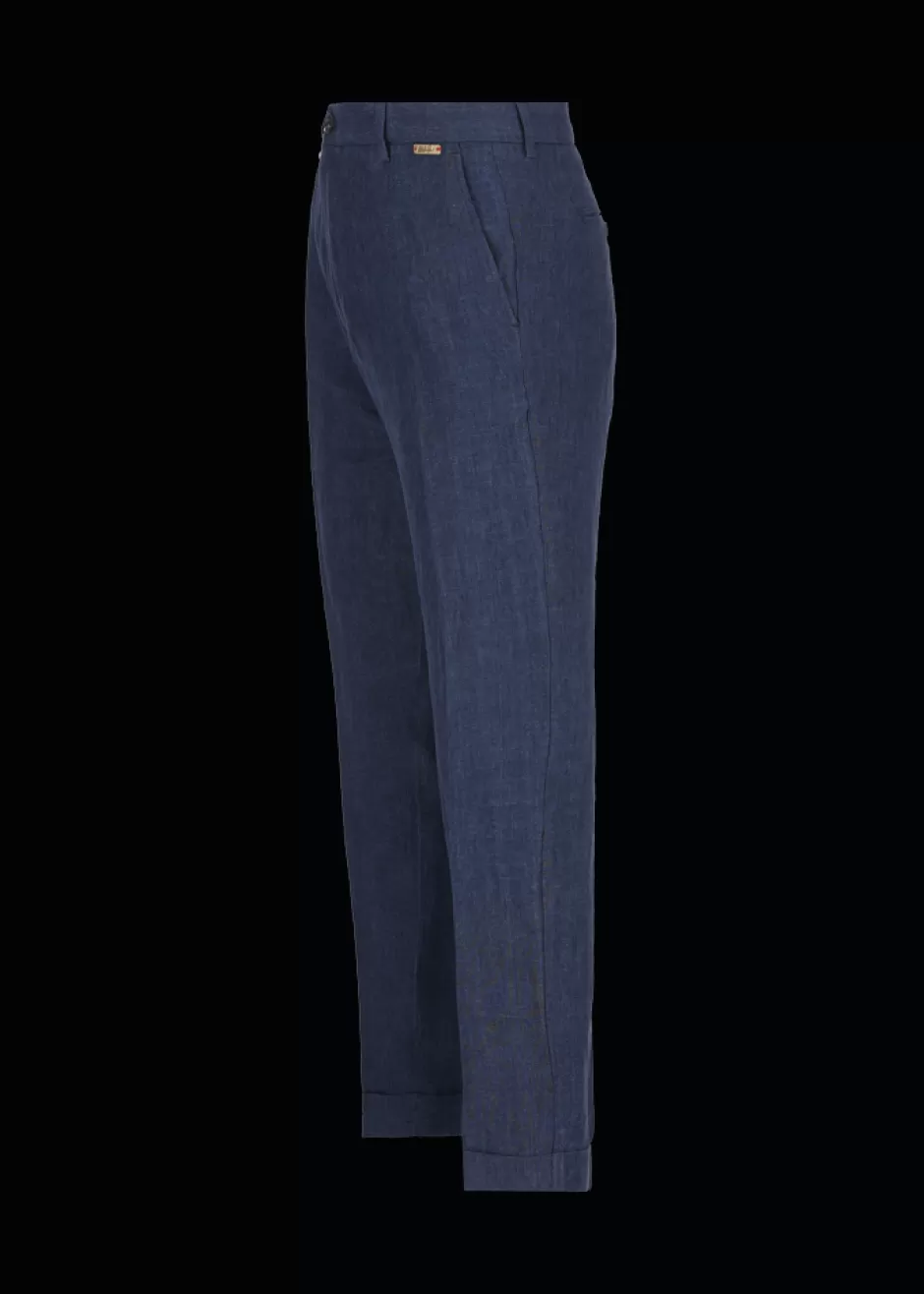 Chino-Hose Aus Reinem Leinen Lubruneu>Luis Trenker Hot