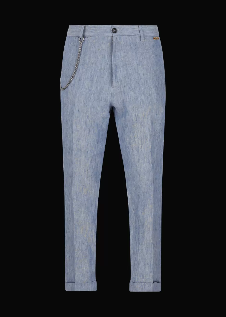 Chino-Hose Aus Reinem Leinen Lubruneu>Luis Trenker Clearance
