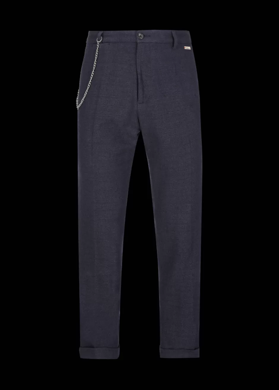 Chino-Hose Mit Fischgrätmuster Lubruneu>Luis Trenker Shop