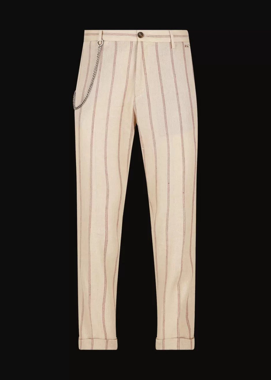 Chino-Hose Mit Nadelstreifen Lubruneu>Luis Trenker Cheap