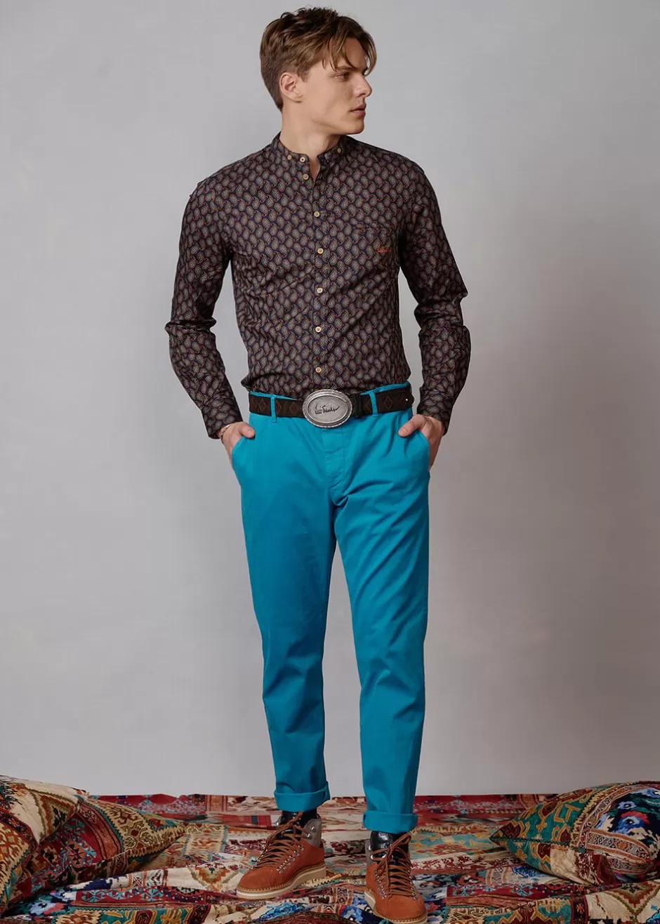 Hose Aus Baumwollgabardine Lubono>Luis Trenker Discount