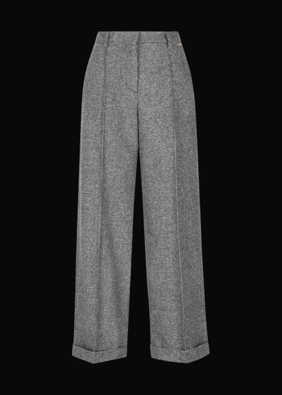 Hose Im Wollmix Mit Hahnentrittmuster Lularina>Luis Trenker Outlet