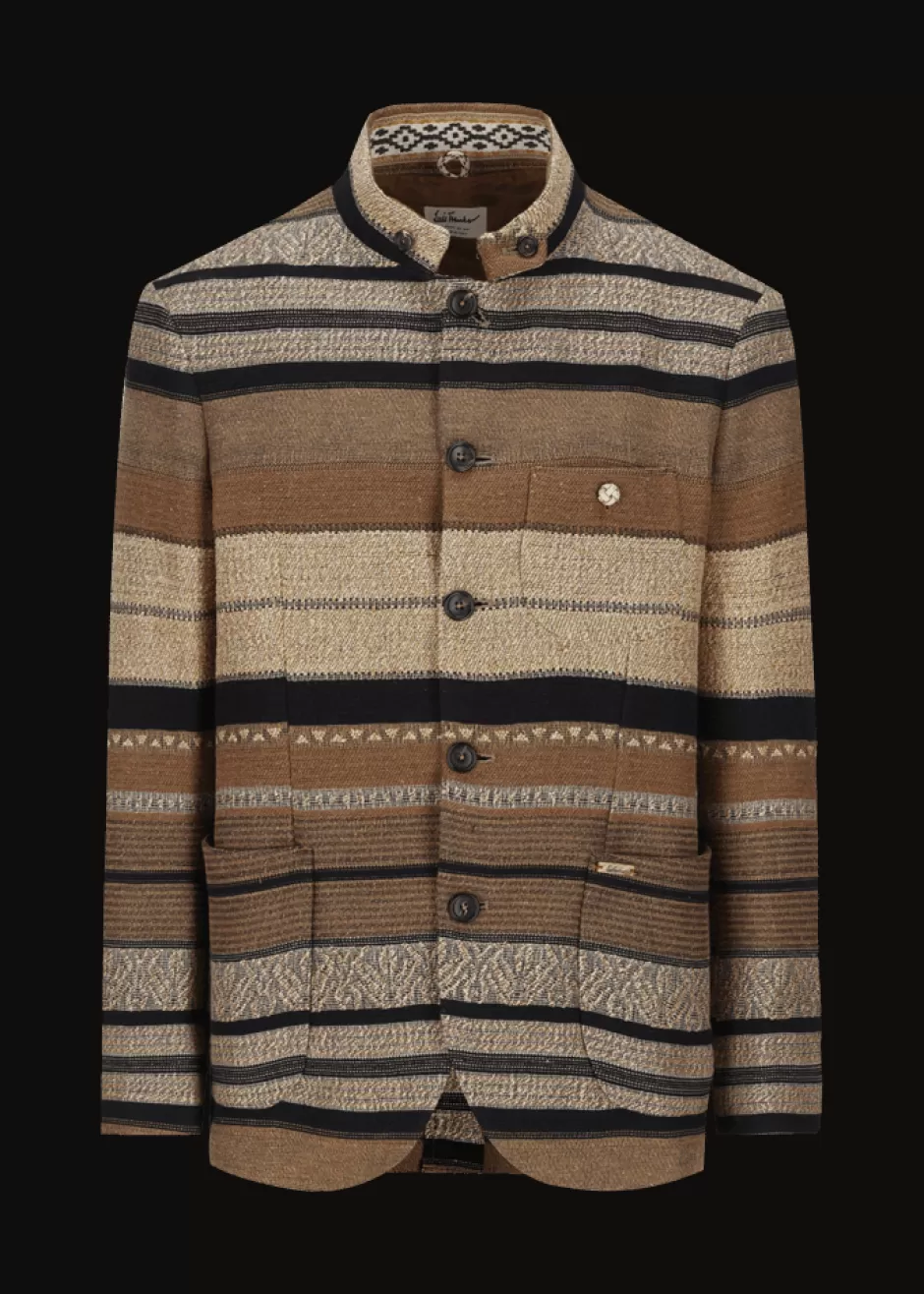 Jacquardblazer Mit Streifen Lusandro>Luis Trenker Fashion