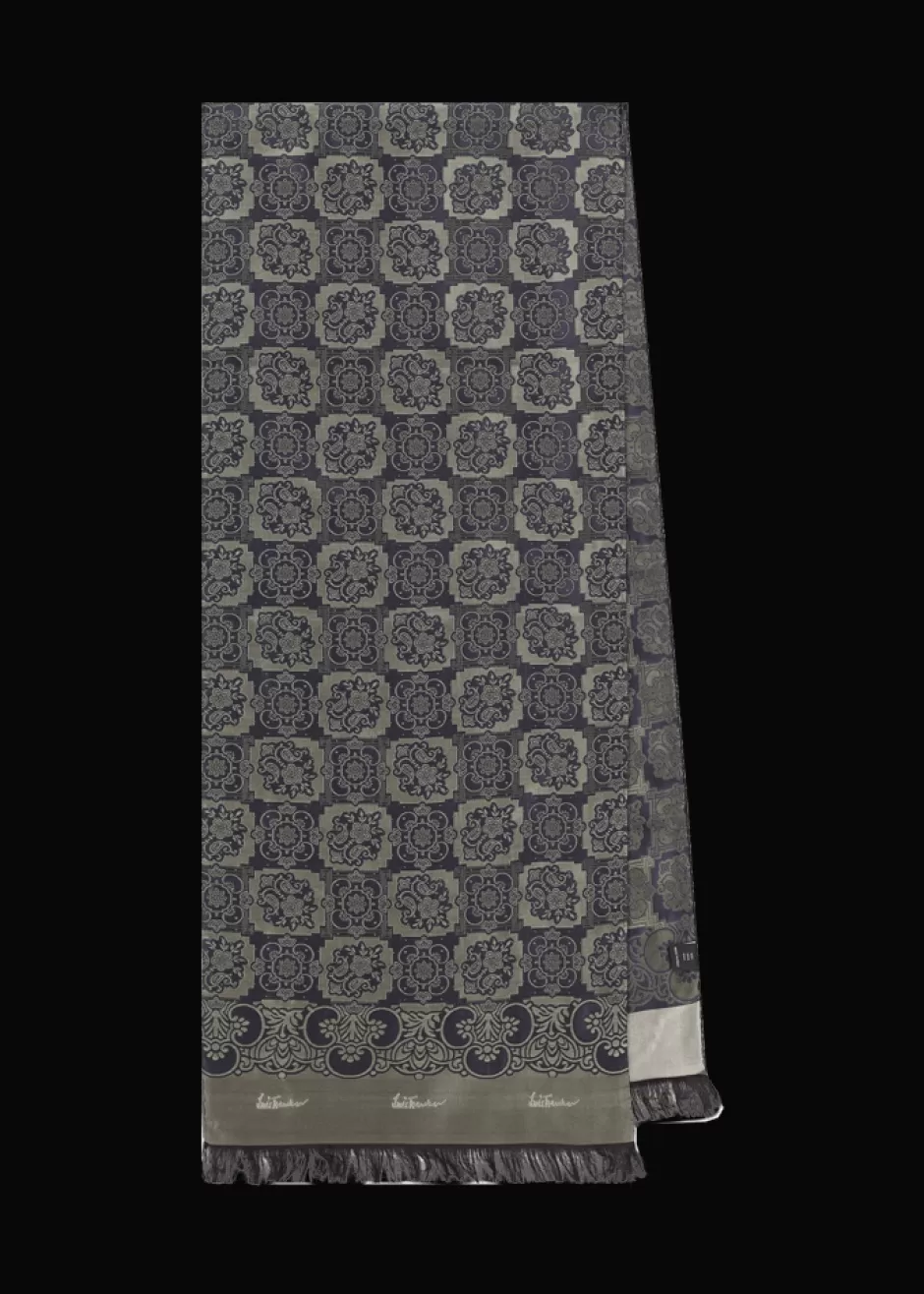 Jacquard-Seidenschal Lufranzi>Luis Trenker New
