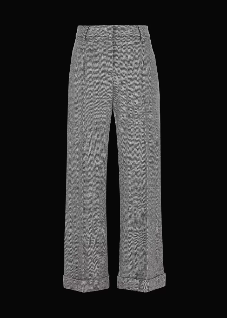 Jersey-Hose Mit Fischgrätmuster Lularina>Luis Trenker Best
