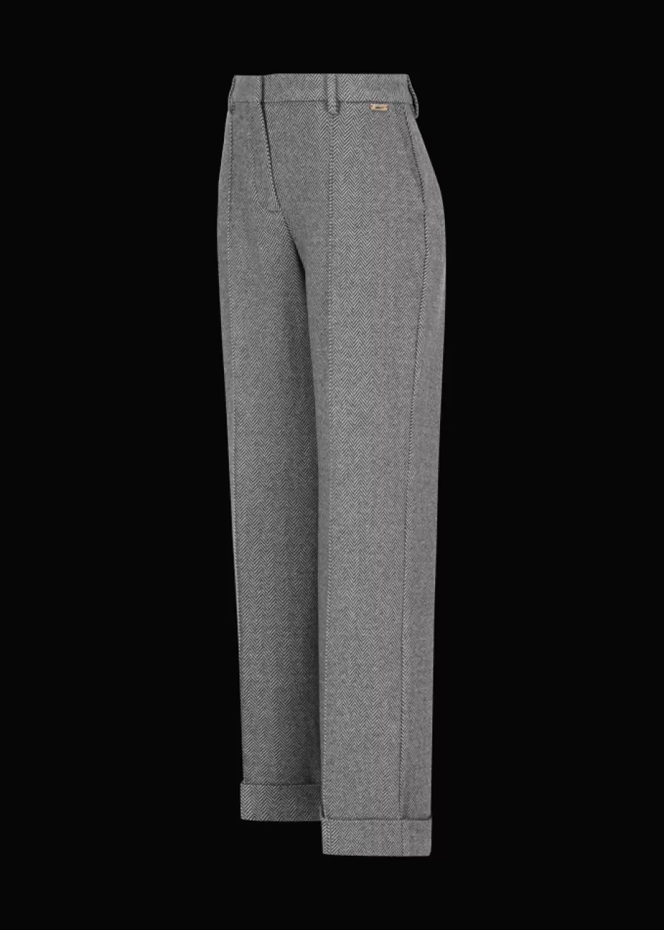 Jersey-Hose Mit Fischgrätmuster Lularina>Luis Trenker Best