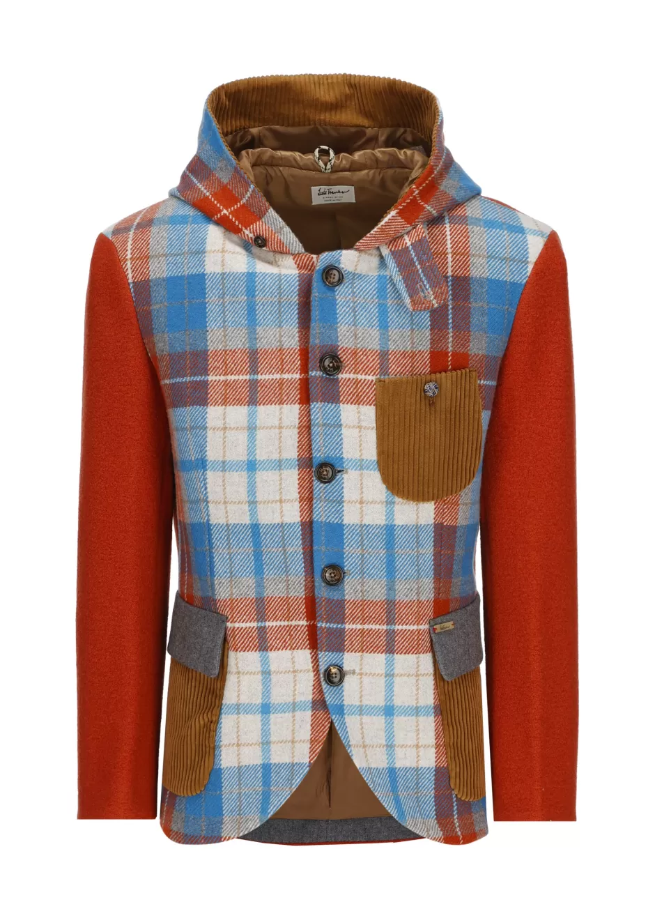 Kapuzenblazer Im Materialmix Lusamuel>Luis Trenker Store