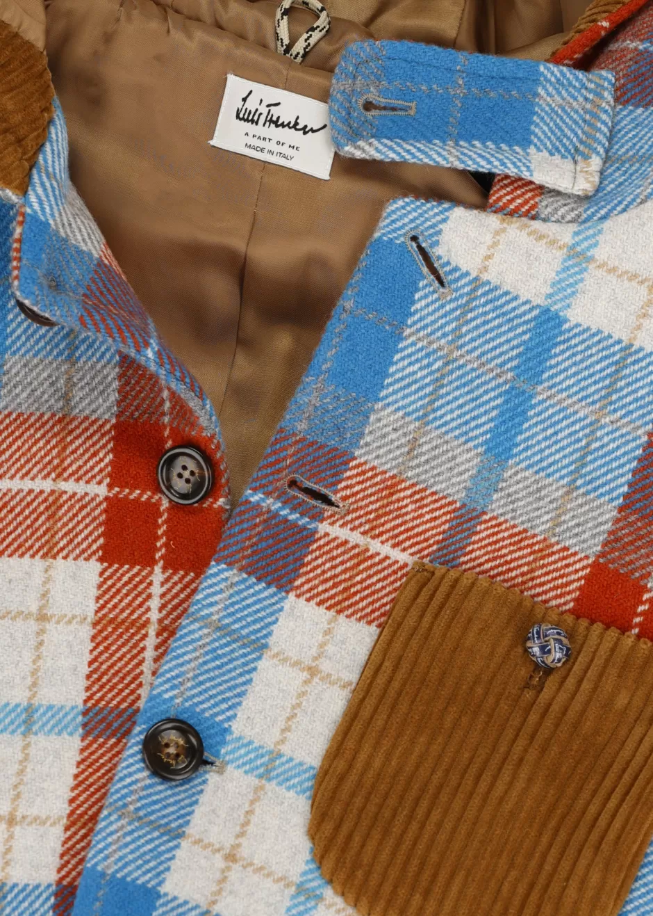 Kapuzenblazer Im Materialmix Lusamuel>Luis Trenker Store