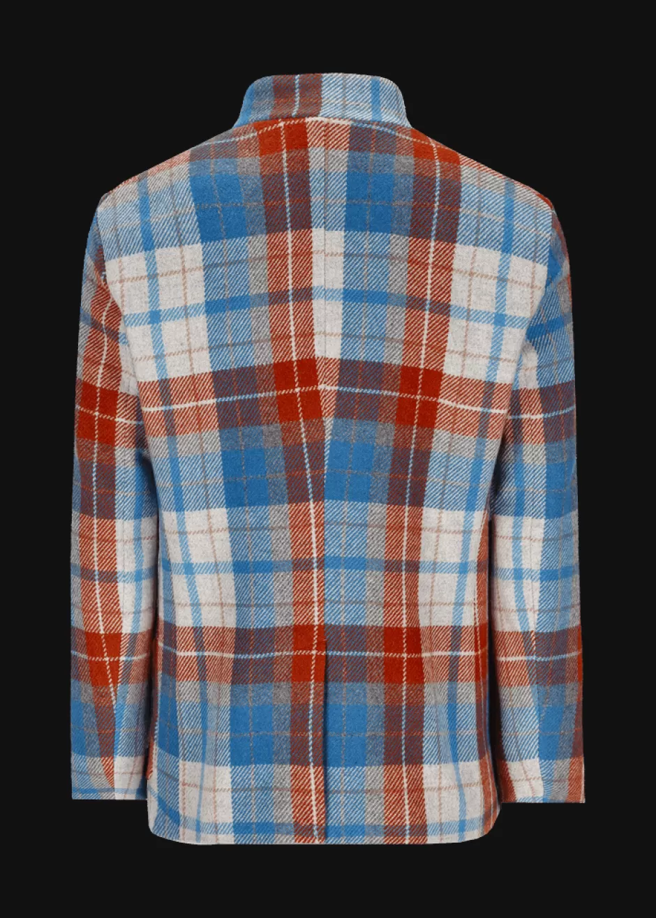 Karierter Wollmix-Blazer Lusandro>Luis Trenker Best Sale