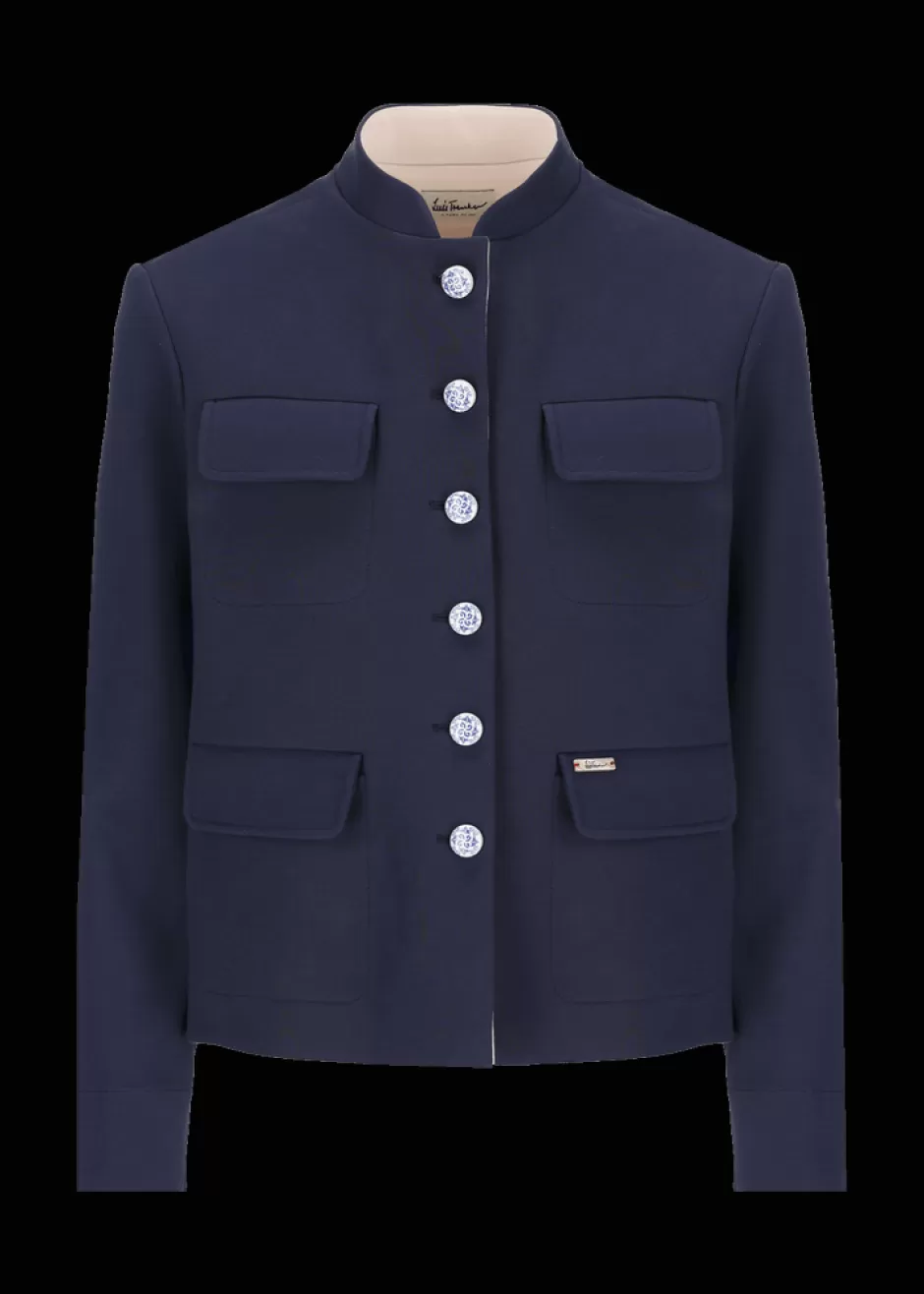 Kastenförmiger Jersey-Blazer Lusofia>Luis Trenker Discount