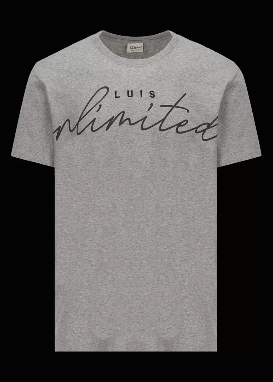 Kurzarmshirt Mit Slogan Luis Unlimited>Luis Trenker New