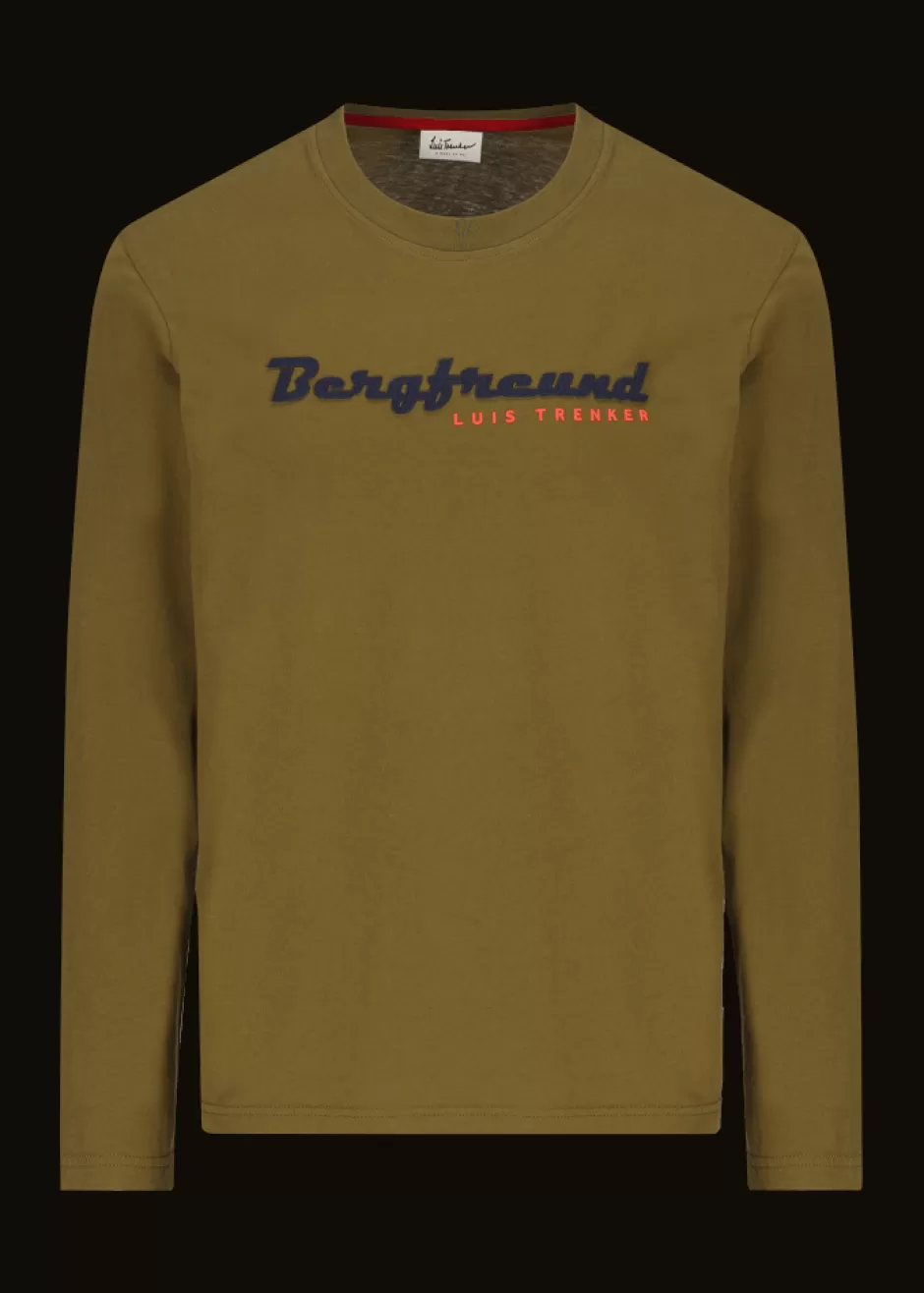 Langarmshirt Mit Schriftzug Bergfreund>Luis Trenker Cheap