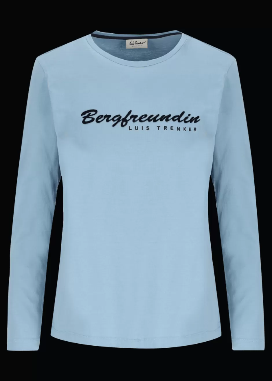 Langarmshirt Mit Schriftzug Bergfreundin>Luis Trenker Outlet