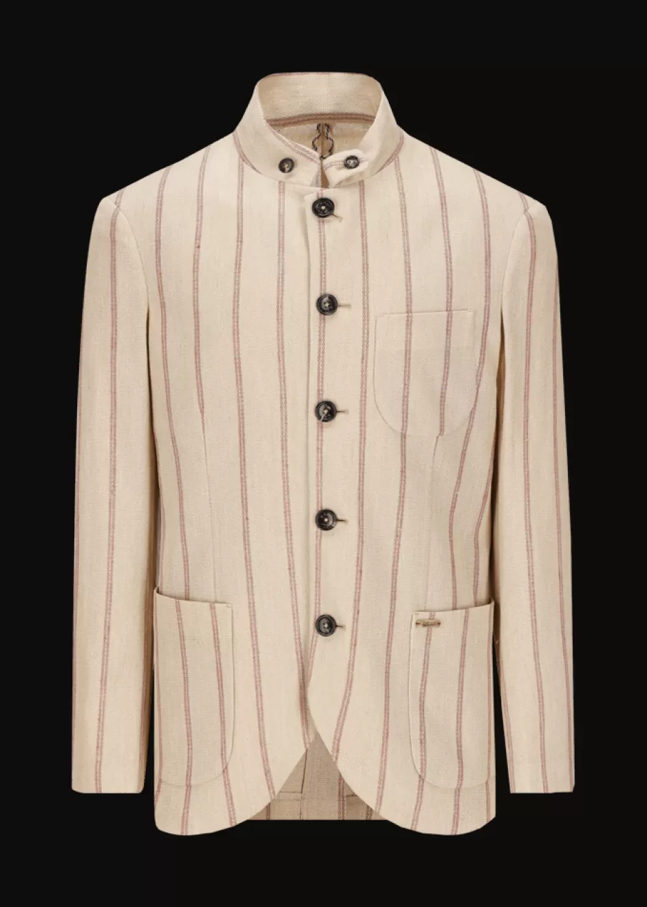 Leinenblazer Mit Nadelstreifen Lusandro>Luis Trenker Shop