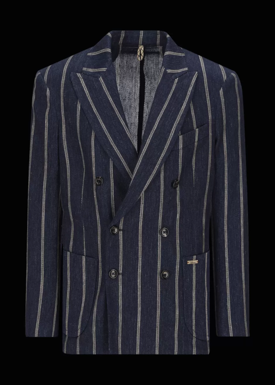 Leinenblazer Mit Nadelstreifen Lusimone>Luis Trenker New