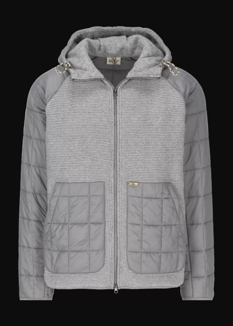 Nylon-Jacke Mit Strickvorderteil Lutluc>Luis Trenker Sale