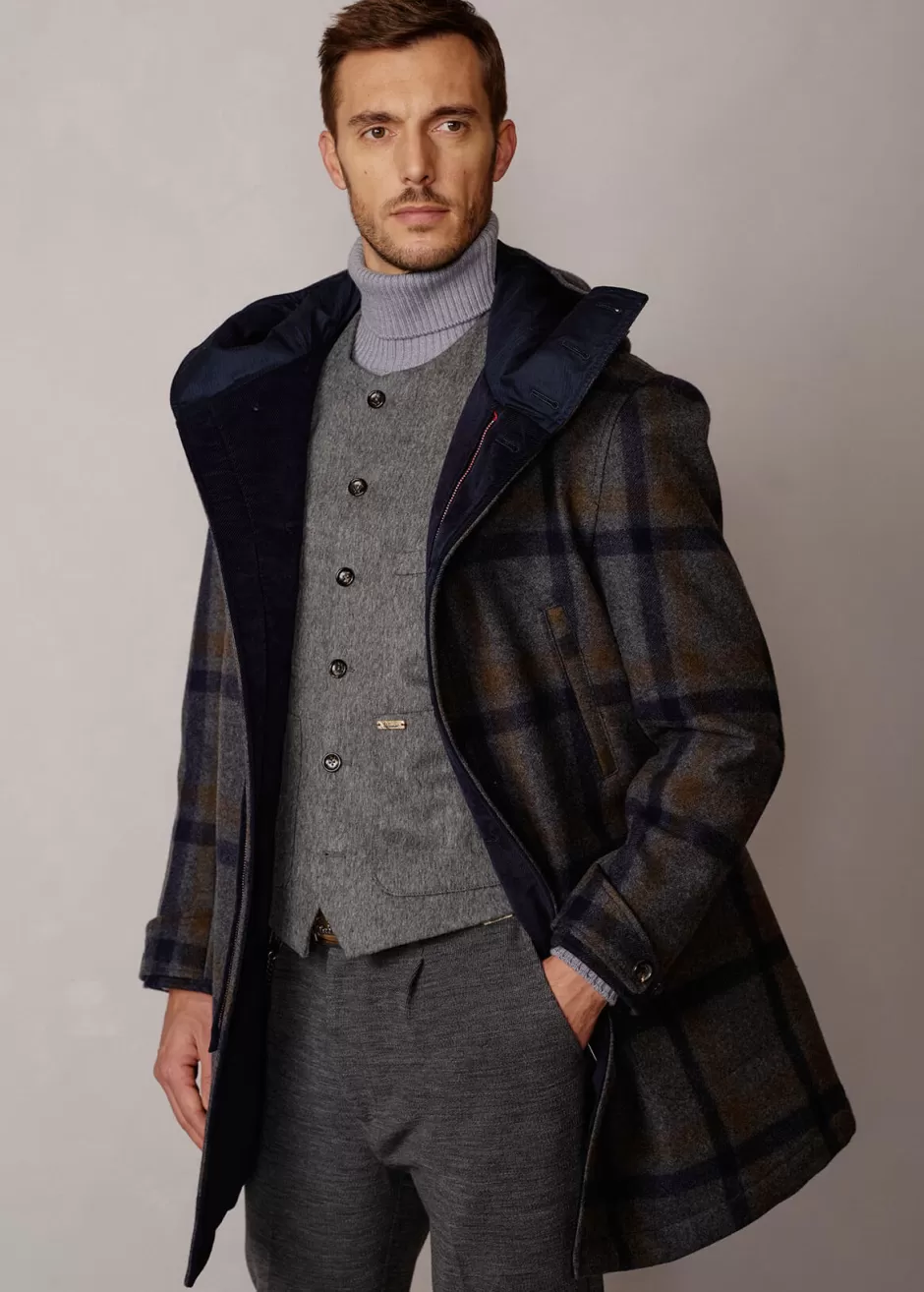 Parka Mit Karomuster Lujosef>Luis Trenker Discount