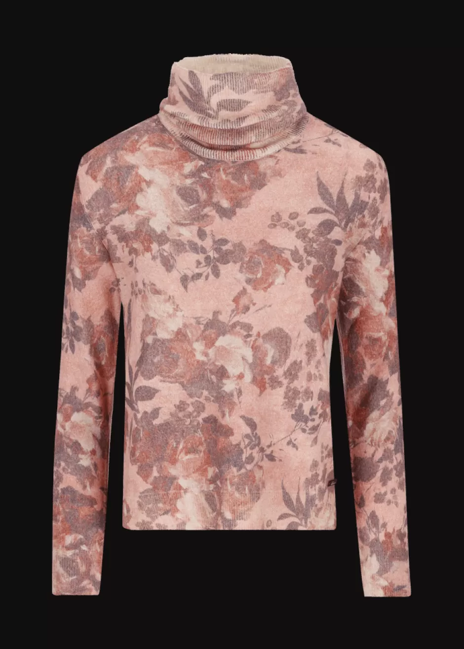 Rollkragenpullover Mit Blumenprint Luwalda>Luis Trenker Discount