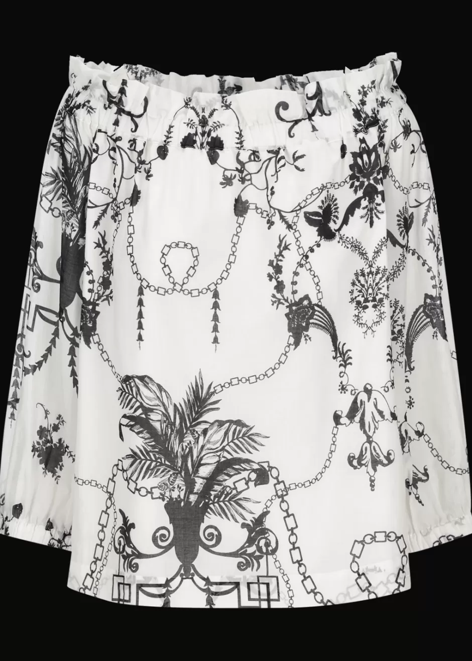 Schulterfreie Bluse Mit Muster Lufebe>Luis Trenker Discount