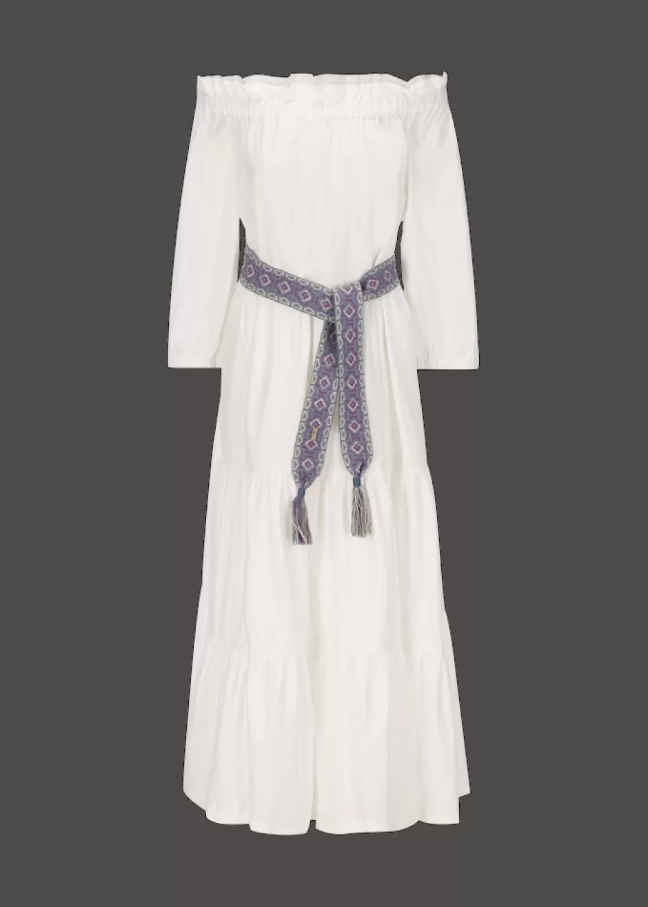 Schulterfreies Volantkleid Mit Gürtel Lucamilla>Luis Trenker Hot