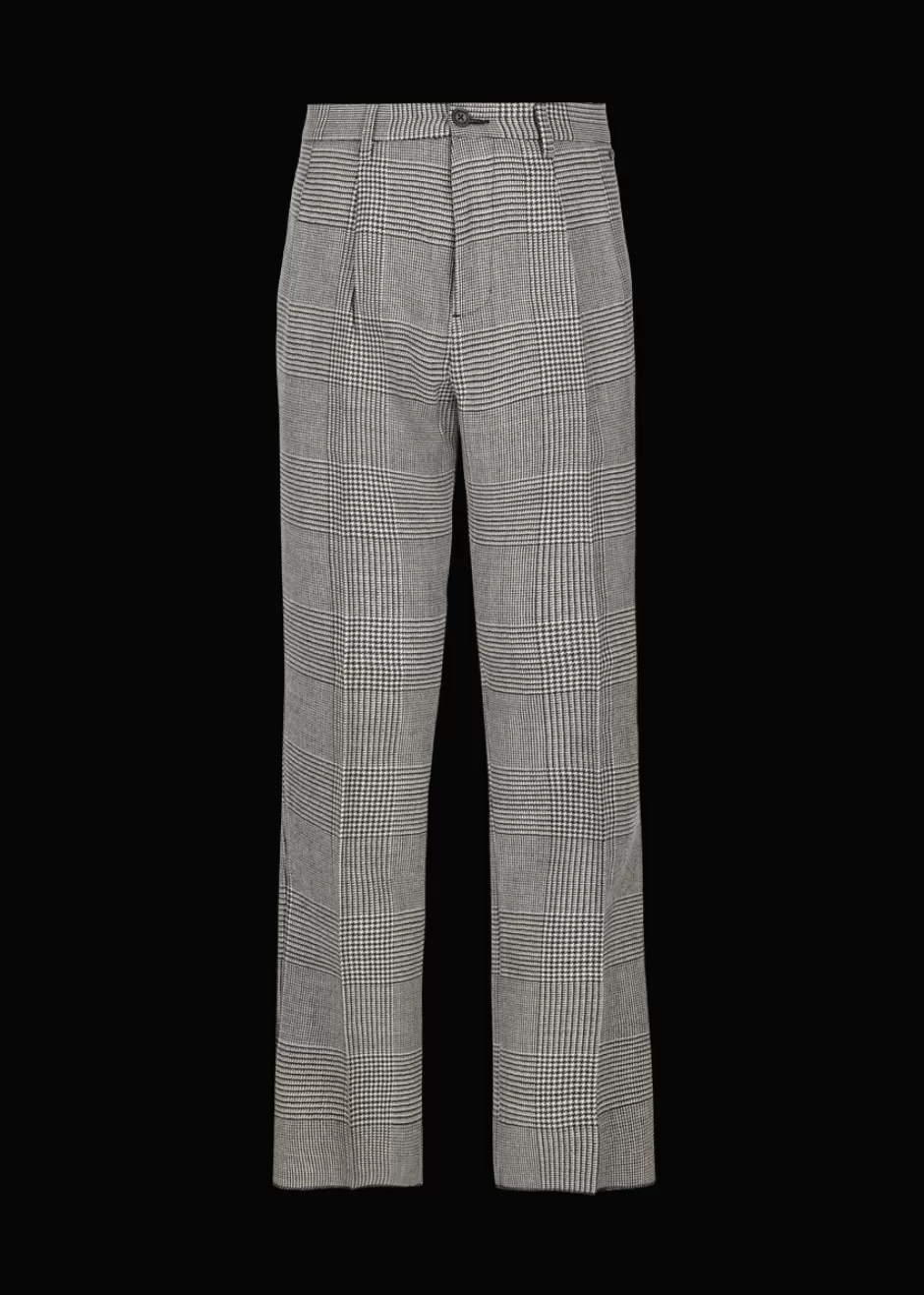 Schurwoll-Hose Mit Hahnentrittmuster Lustrang>Luis Trenker Shop