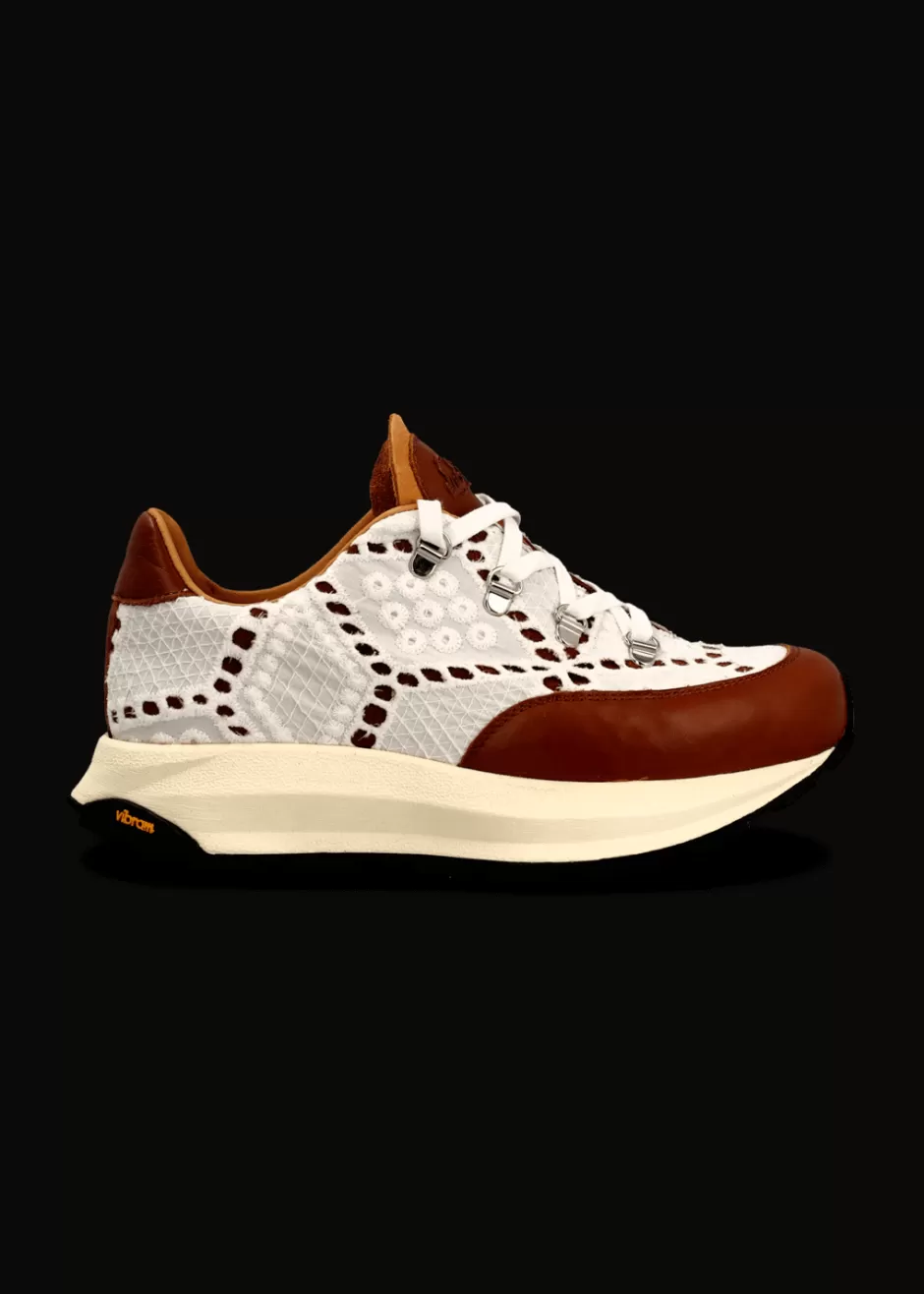 Sneaker Aus Leder Und Spitze Luleandra>Luis Trenker Fashion