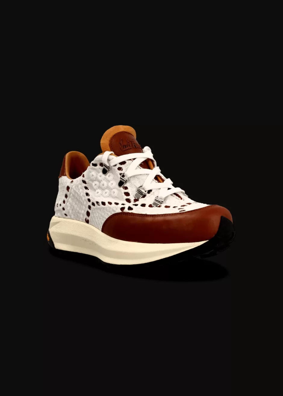 Sneaker Aus Leder Und Spitze Luleandra>Luis Trenker Fashion