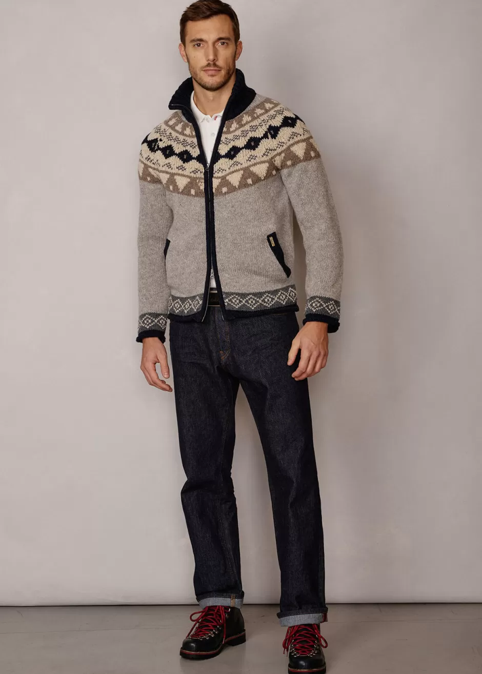 Strickjacke Mit Norwegermuster Luwall>Luis Trenker Sale