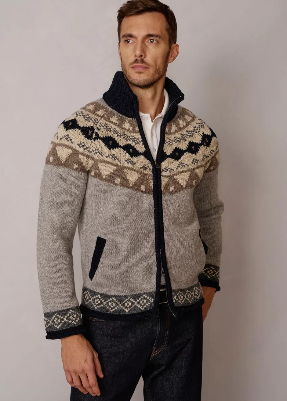 Strickjacke Mit Norwegermuster Luwall>Luis Trenker Sale