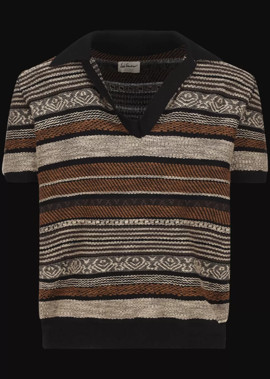 Strickpolo Mit Streifenmuster Luweric>Luis Trenker Sale