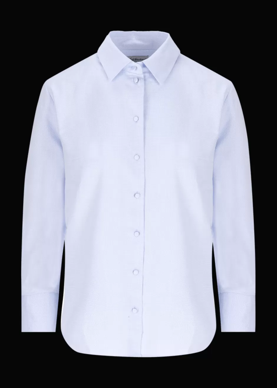 Strukturierte Baumwoll-Bluse Lubarbara>Luis Trenker Shop