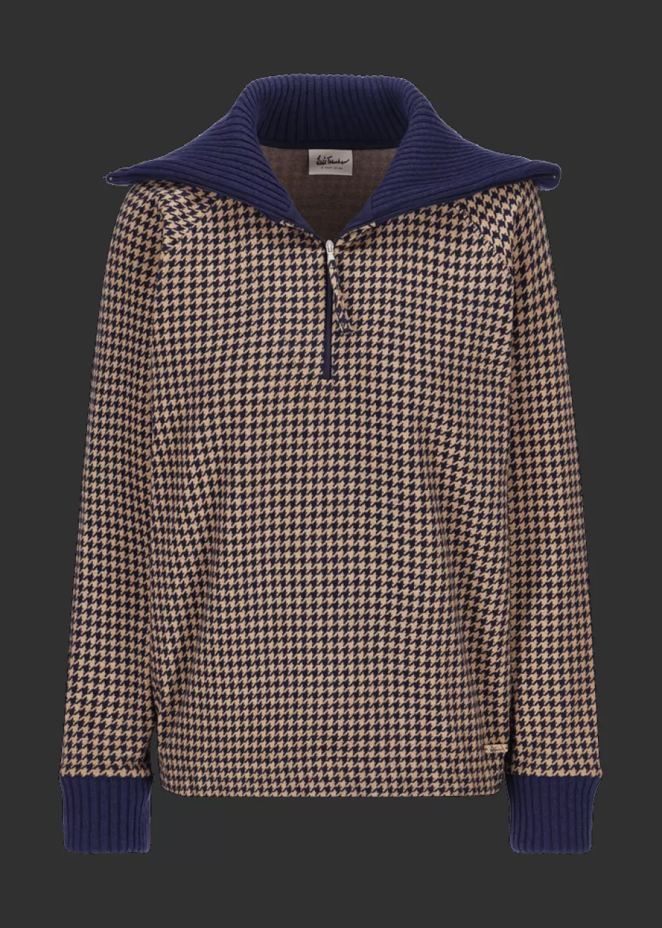 Sweatshirt Mit Hahnentrittmuster Luamelie>Luis Trenker Store