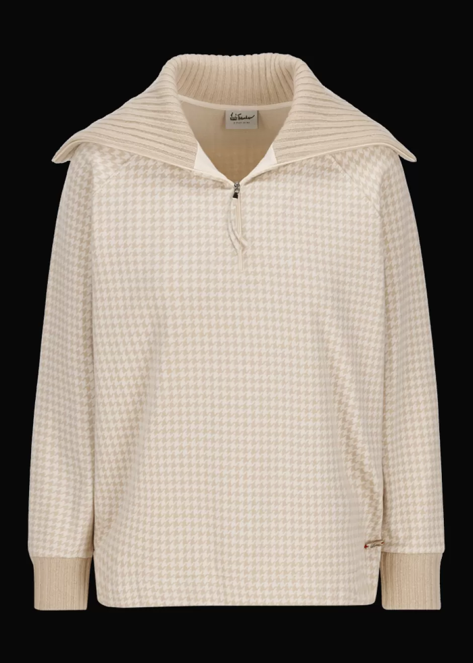 Sweatshirt Mit Hahnentrittmuster Luamelie>Luis Trenker Fashion