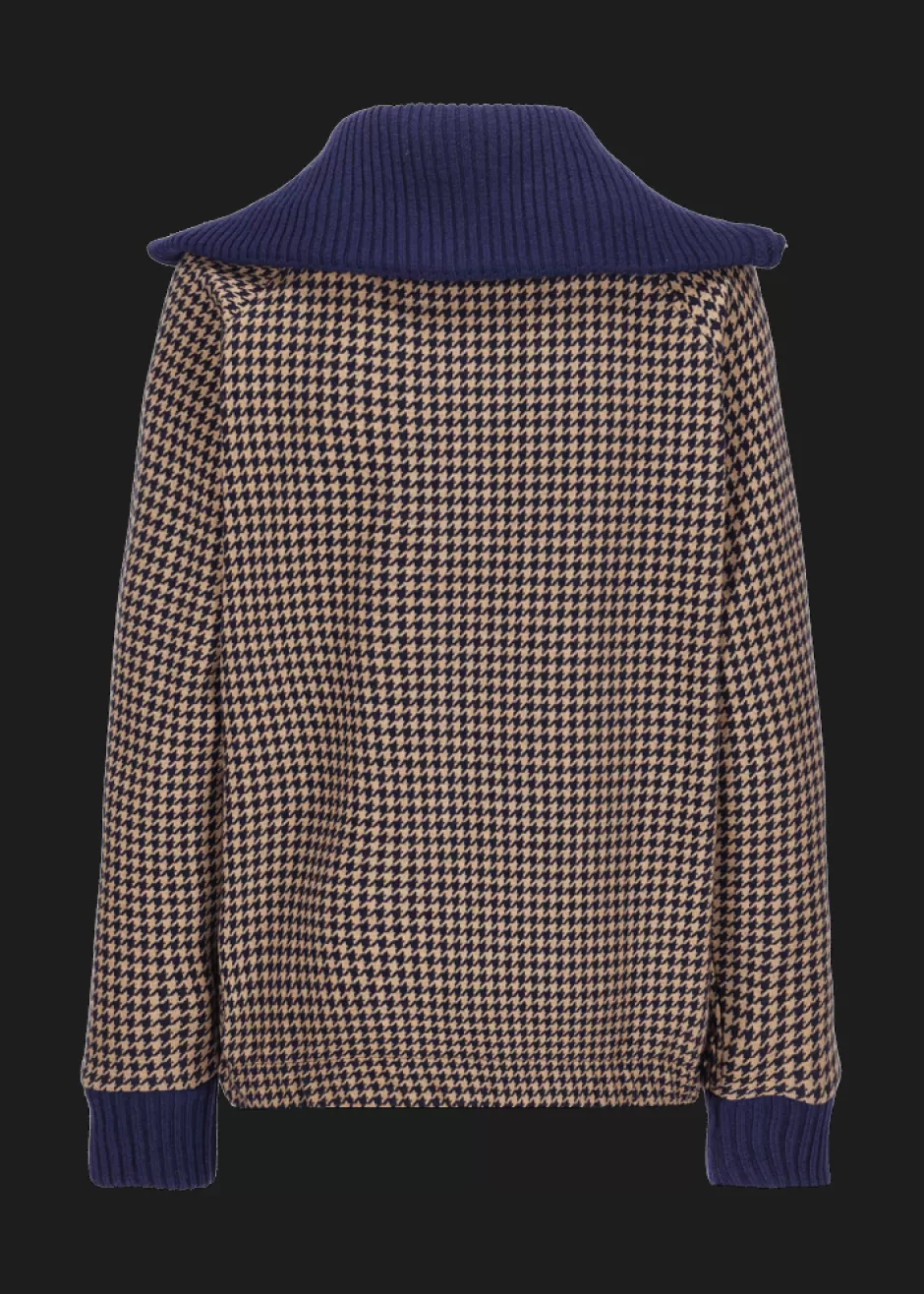 Sweatshirt Mit Hahnentrittmuster Luamelie>Luis Trenker Store