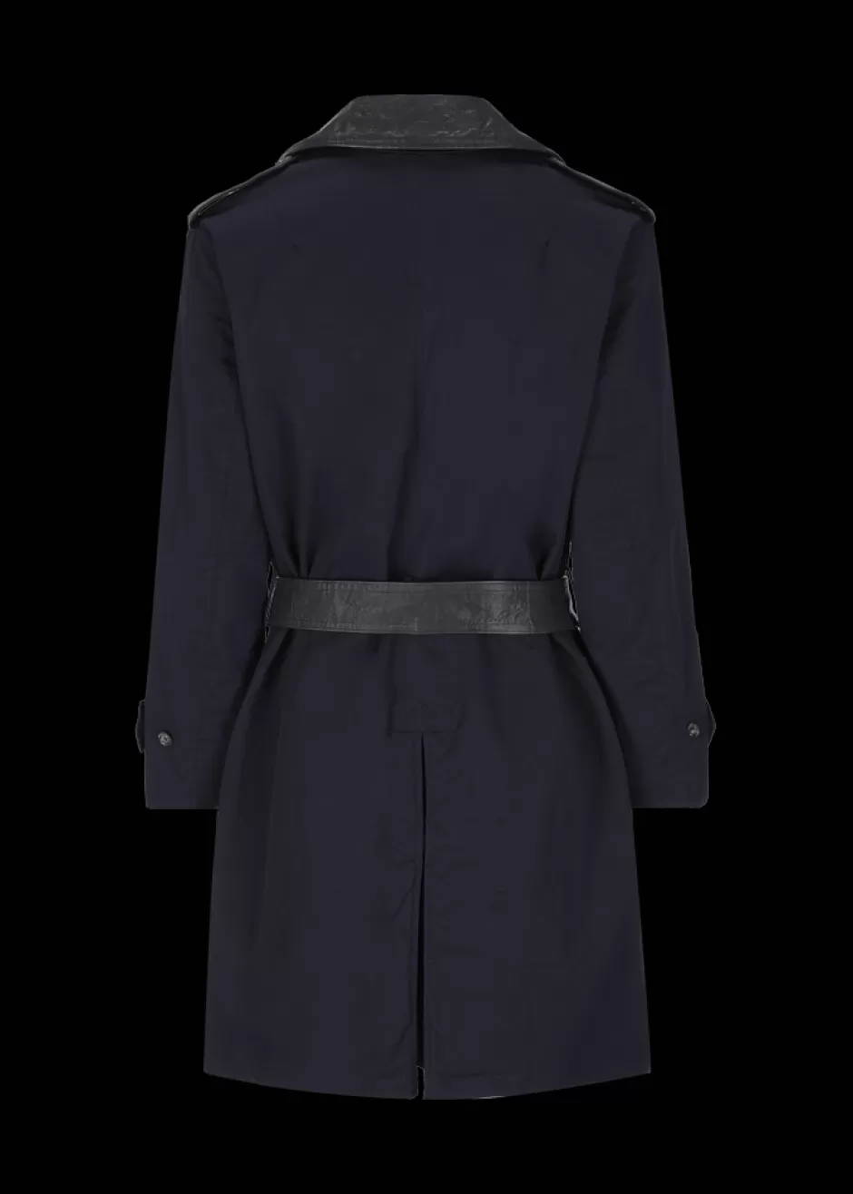 Trenchcoat Mit Lederdetails Lufelipe>Luis Trenker Hot