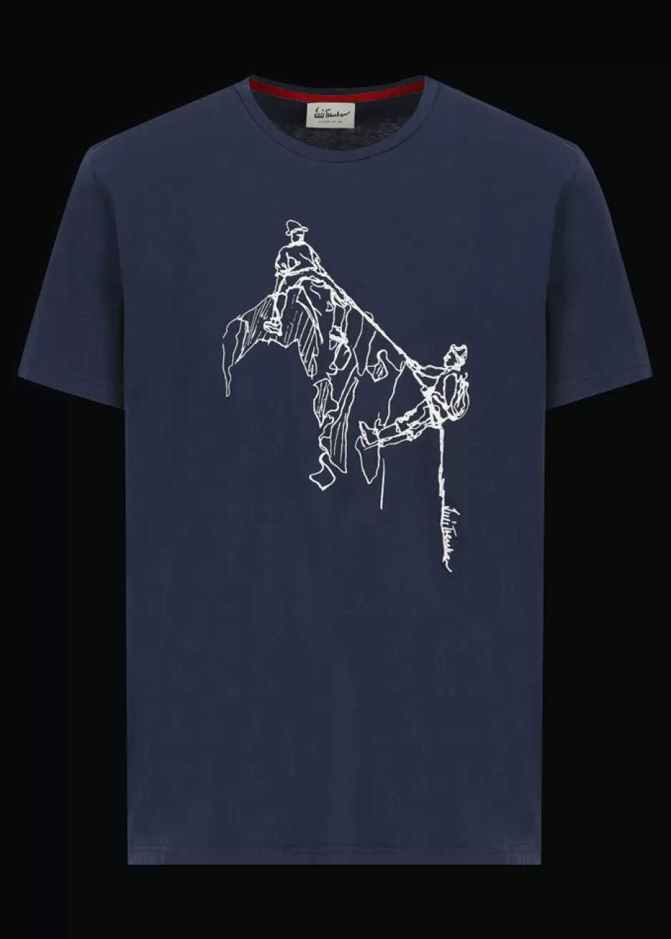 T-Shirt Mit Bergsteiger-Print Lueinar>Luis Trenker Online