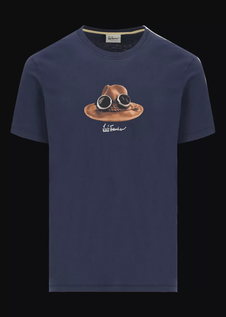 T-Shirt Mit Charakteristischer Grafik Der Hut>Luis Trenker Online