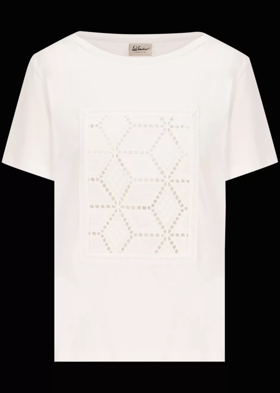 T-Shirt Mit Einsatz Aus Sangallo-Spitze Lutamara>Luis Trenker Best