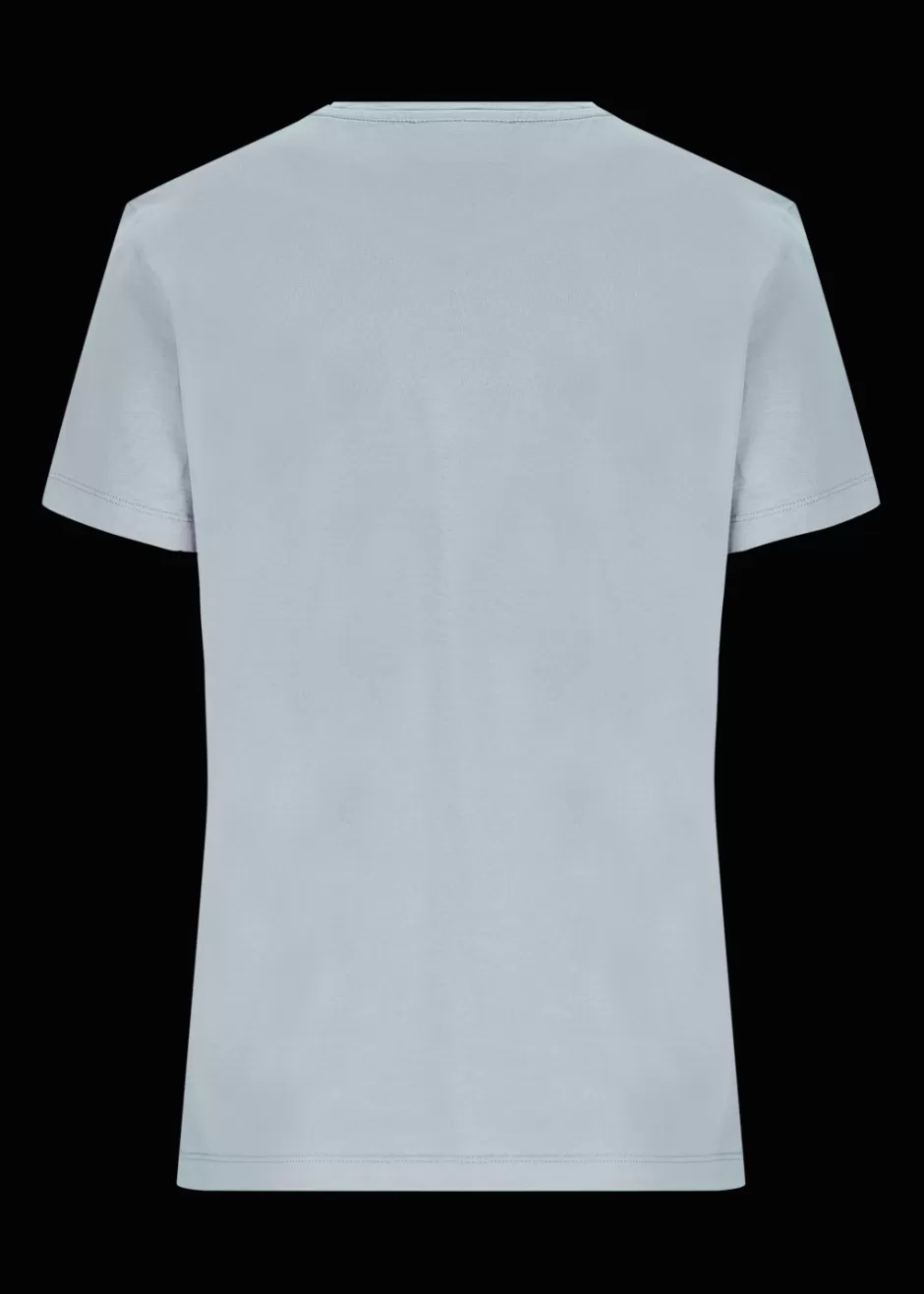 T-Shirt Mit Gesticktem Slogan Viva La Vida>Luis Trenker New