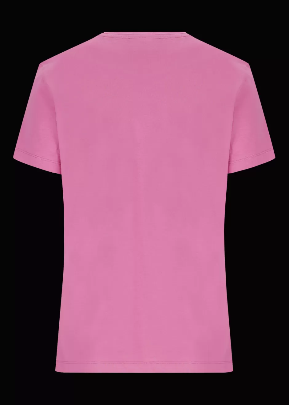 T-Shirt Mit Gesticktem Slogan Viva La Vida>Luis Trenker New