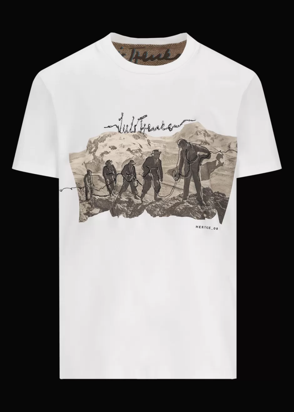 T-Shirt Mit Heritage-Motiv Luluis>Luis Trenker Store