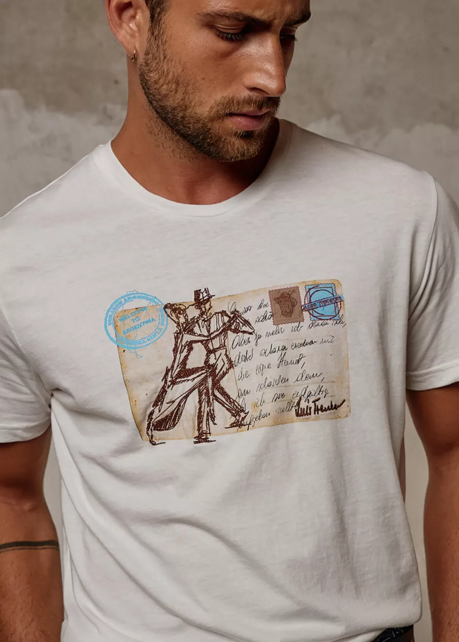 T-Shirt Mit Postkartenmotiv Luteris>Luis Trenker Cheap