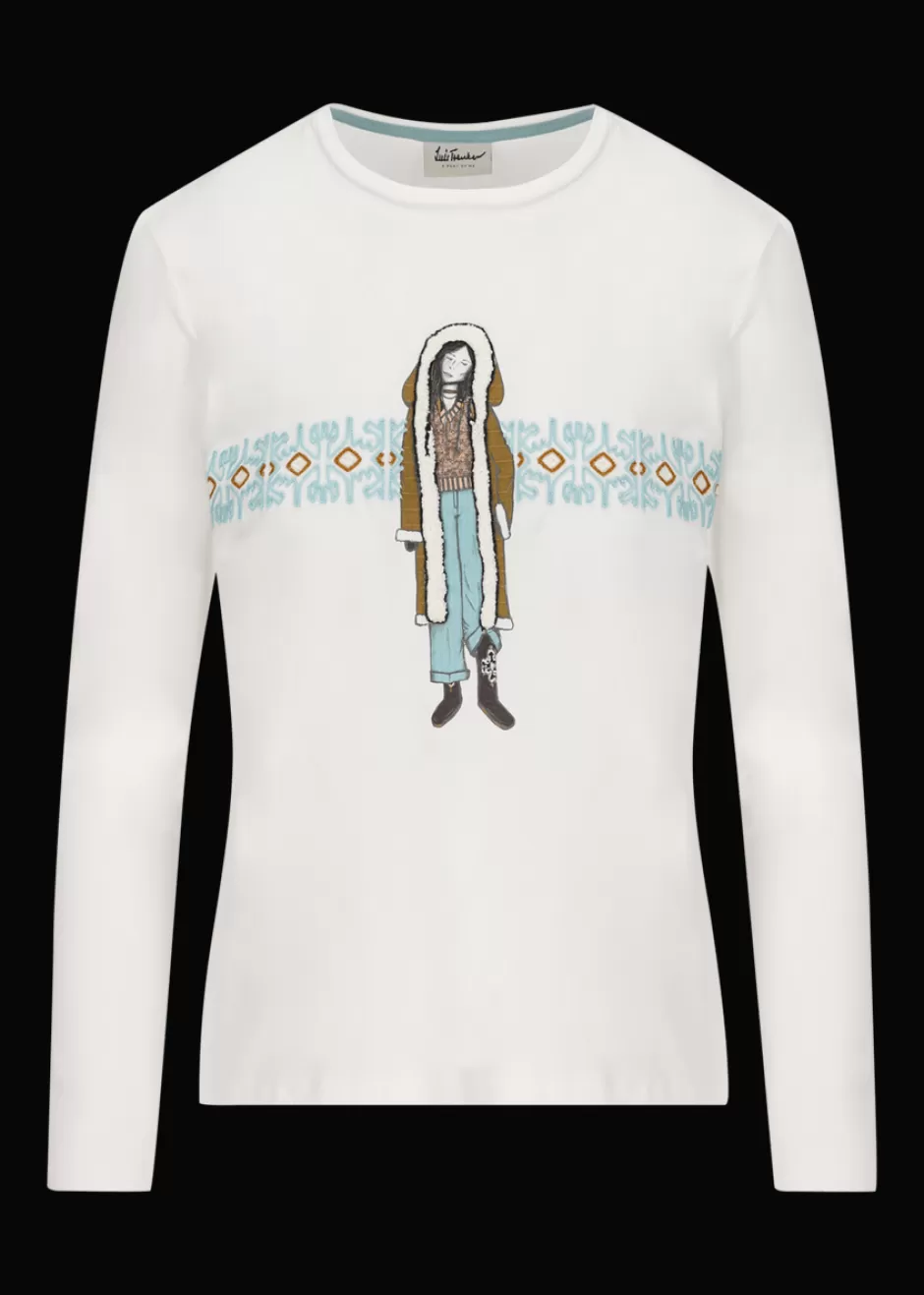 T-Shirt Mit Print Und Stickerei Ludina>Luis Trenker Cheap