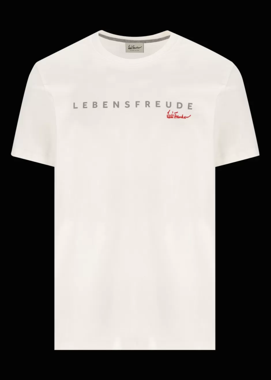 T-Shirt Mit Schriftzug Lebensfreude>Luis Trenker Discount